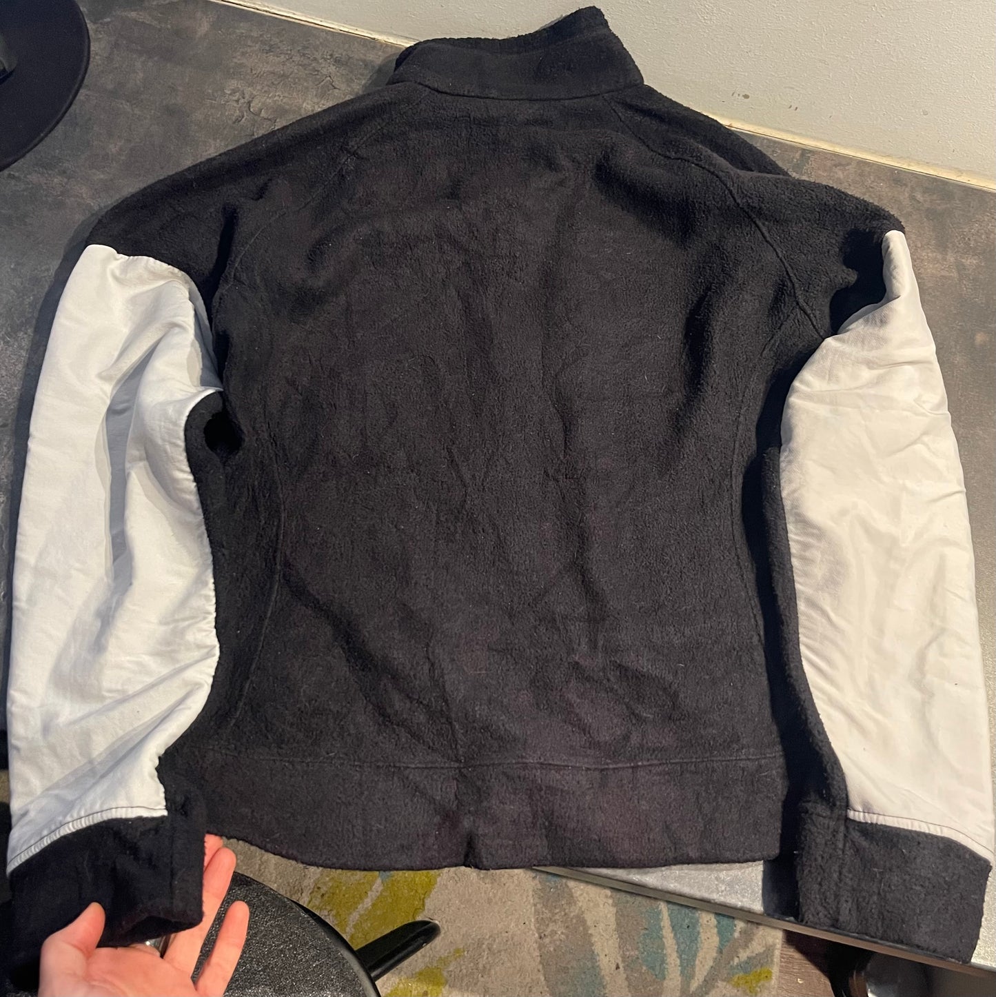 Patagonia Fleece Jacke (M Damen) Bomber Pile Optik schwarz-weiß