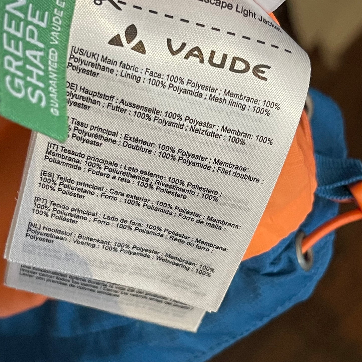 Regen Jacke von Vaude (XXL Damen) türkis blau