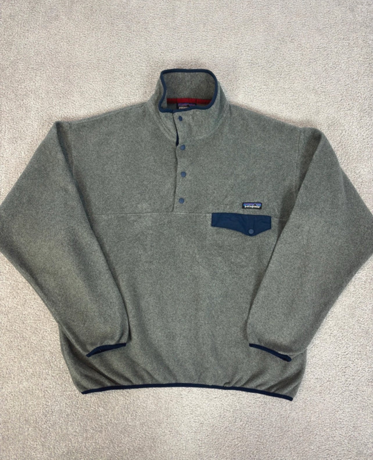 Patagonia Fleece Pullover (L Herren) Synchilla grau