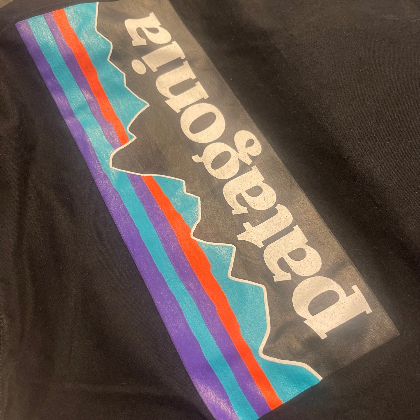 Patagonia T-Shirt (L Herren) Organic Cotton schwarz mit Backprint
