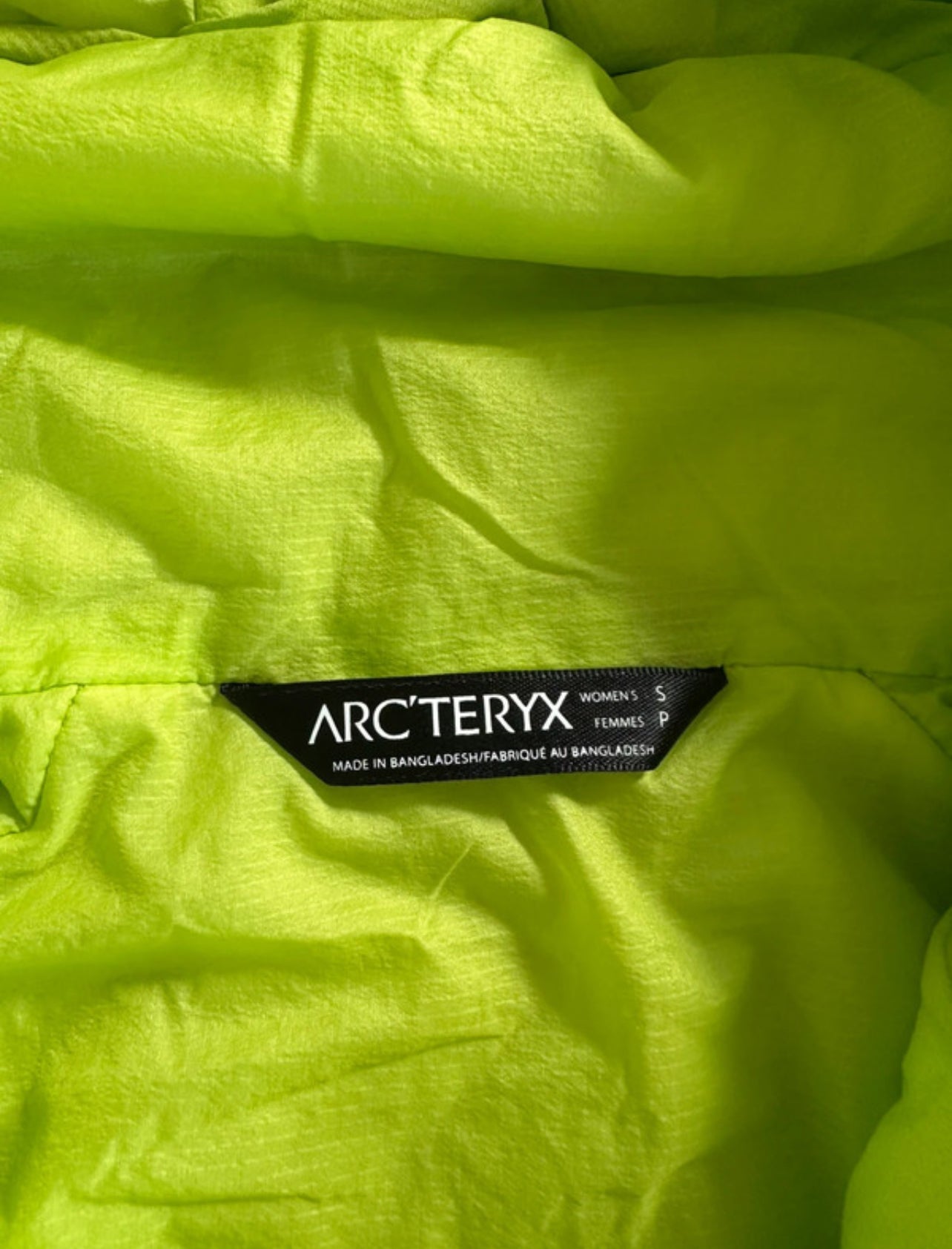 Jacke von Arcteryx Atom LT (S Damen) hellgrün