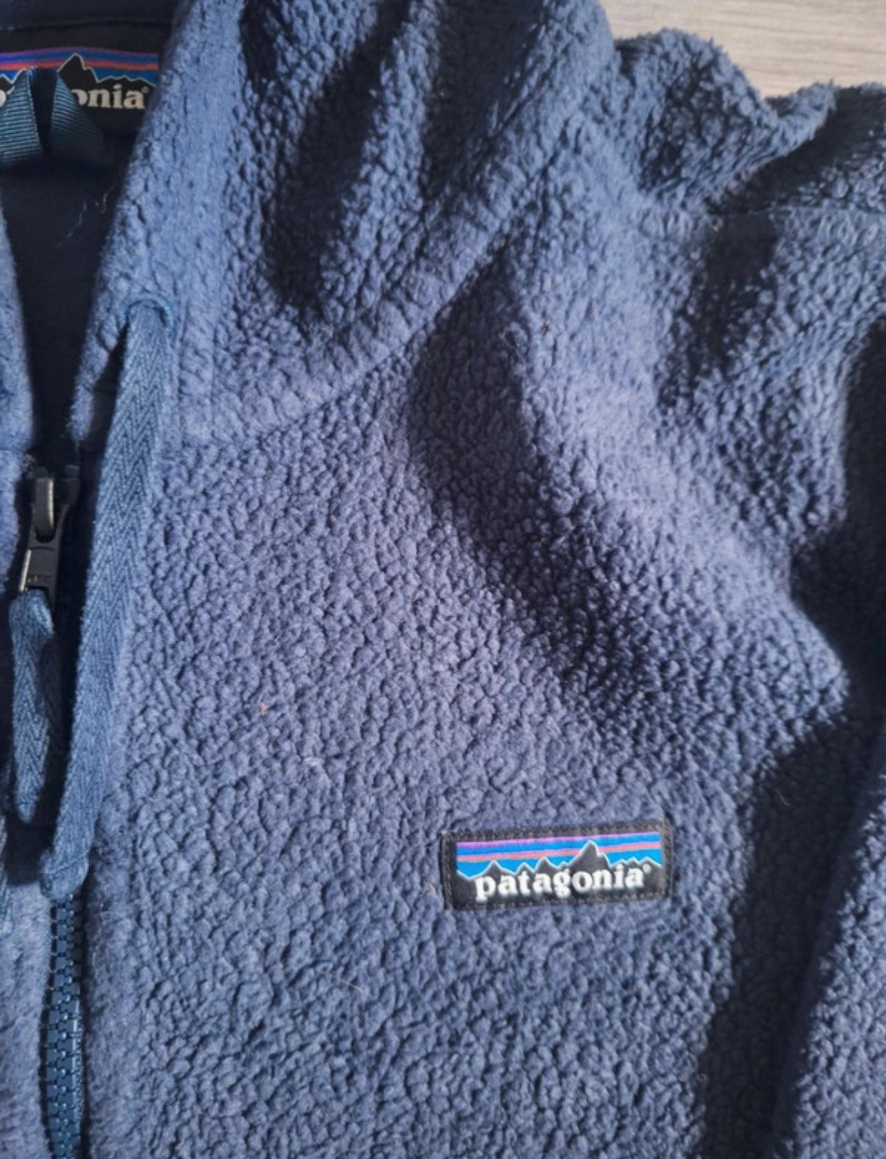 Fleece Jacke Patagonia (L Damen /M Herren) Retro Pile Hoodie dunkelblau