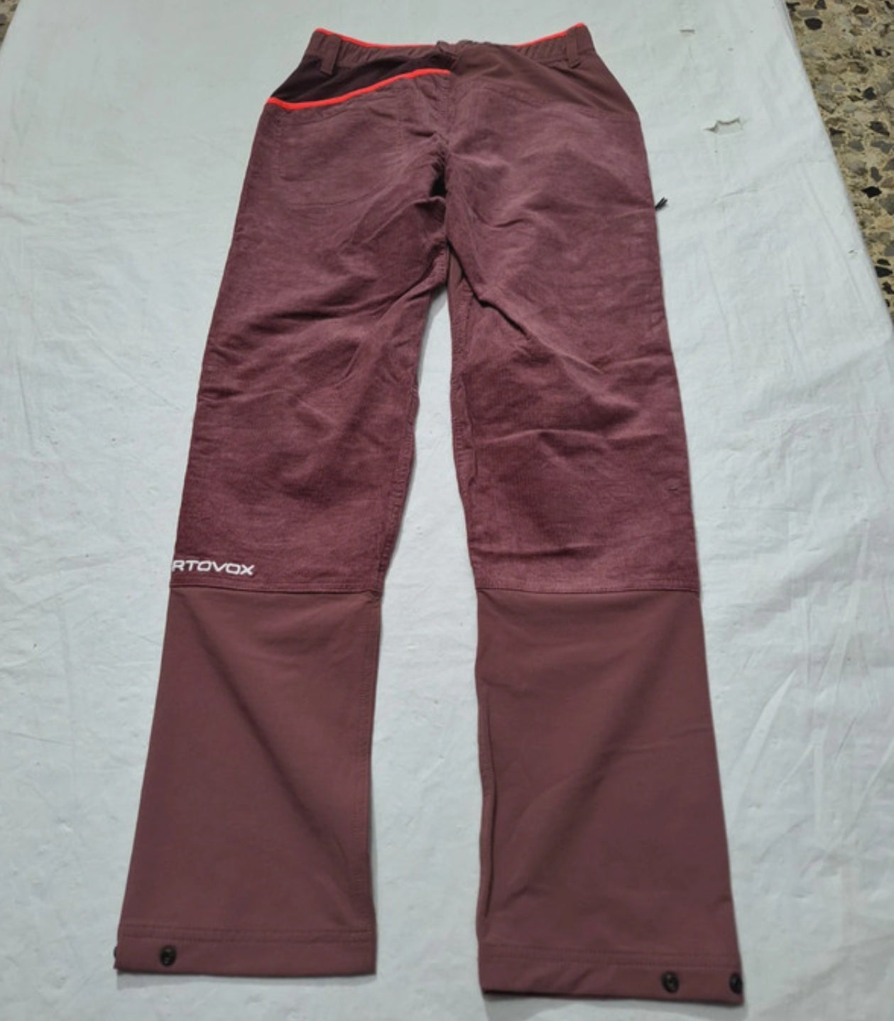 Trekking Hose von Ortovox mit Merino (S Damen) Cord beerenfarbig