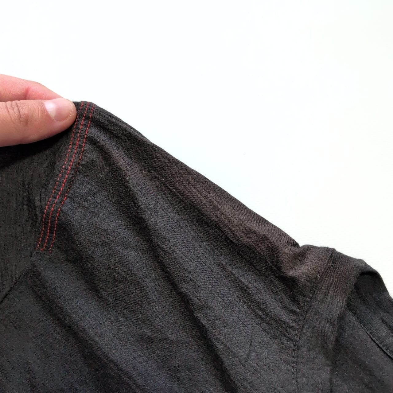 Longsleeve von Icebreaker Merino (XXL Herren) dunkelgrau Brustprint Berge