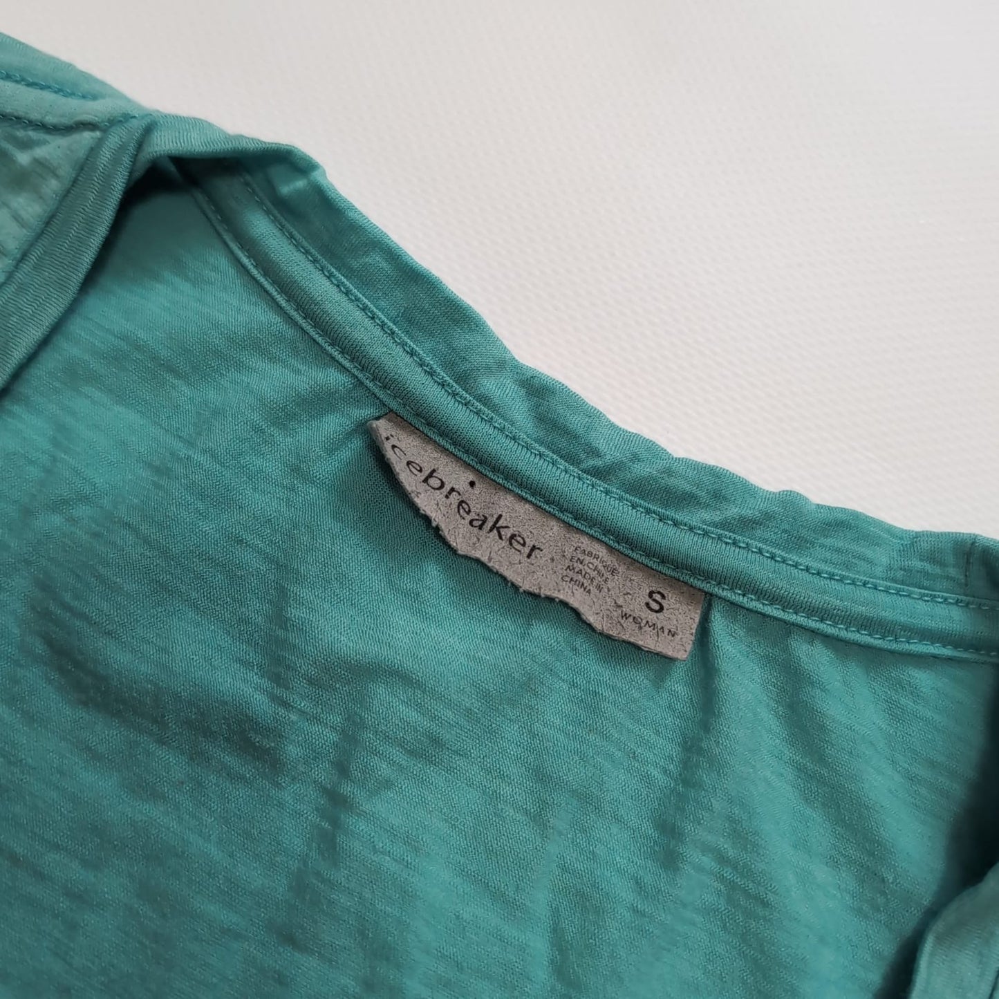 T-Shirt von Icebreaker Merino (S Damen) türkis Print