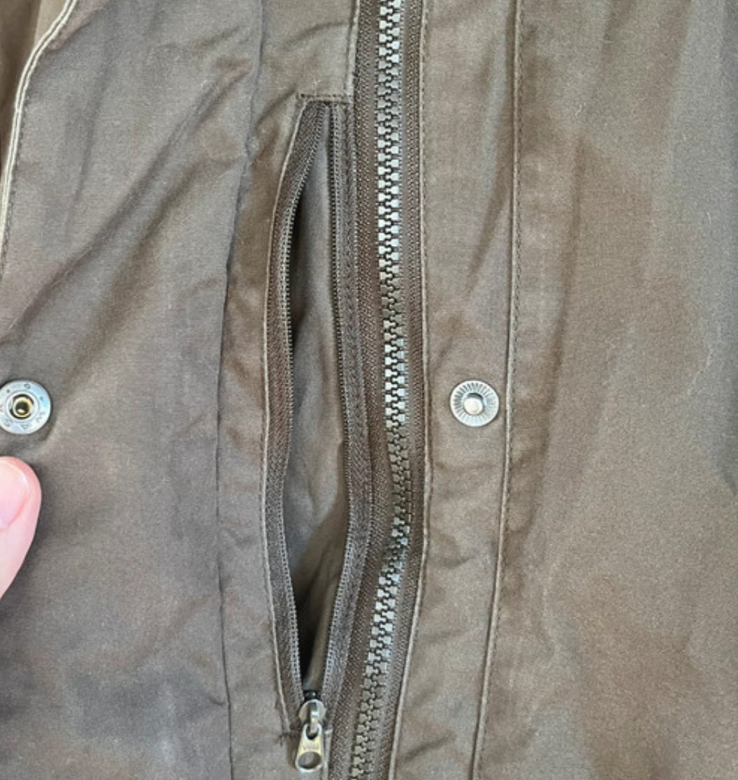 Gefütterte Jacke von Fjällräven (XS Damen) Winter Parka G-1000 braun