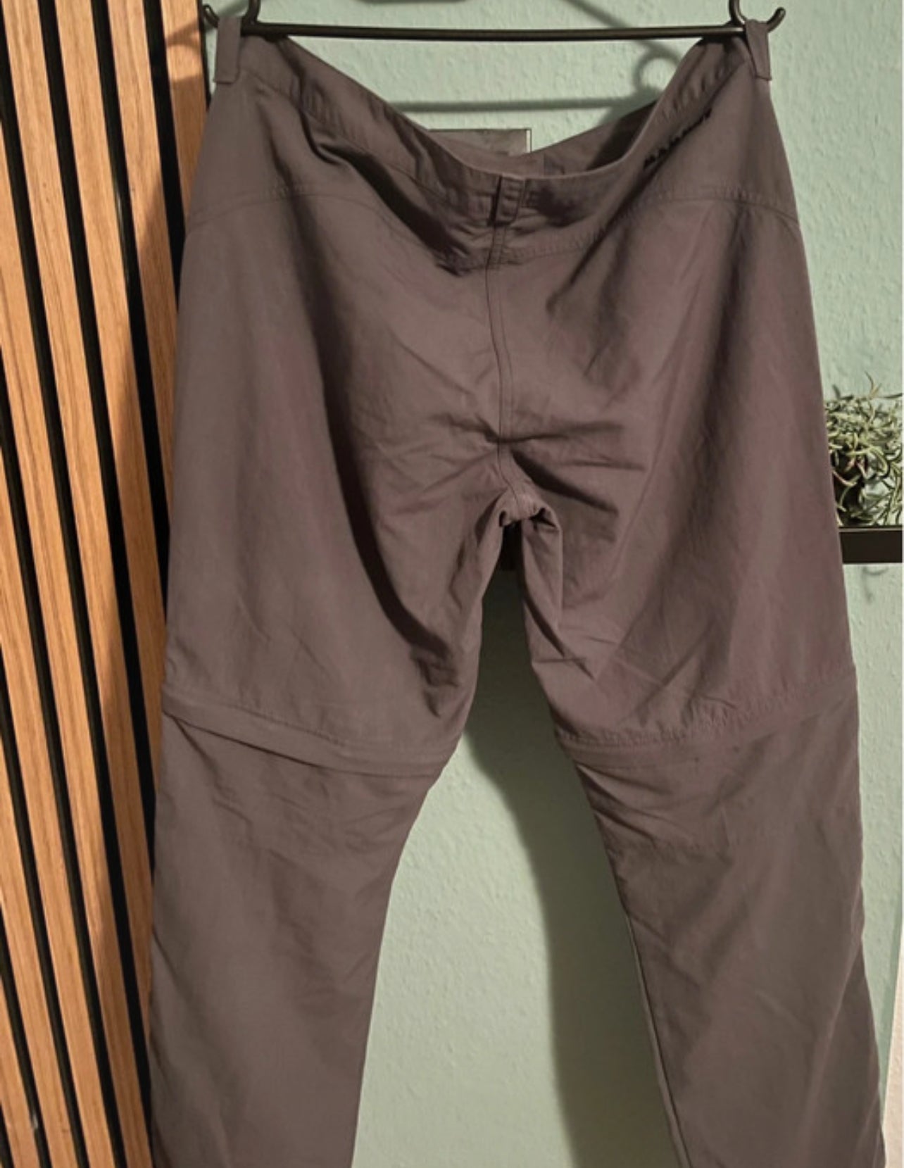 2 in 1 Hose von Mammut (L Herren) Zip-Off wasserabweisend dunkelgrau