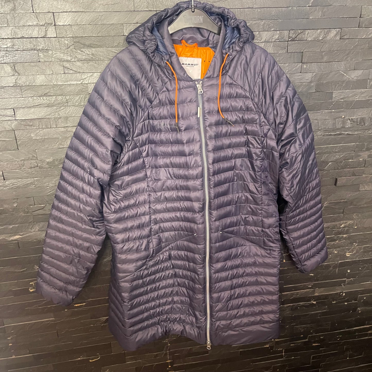 Lange Daunen Jacke von Mammut Eiger (L Damen) Parka dunkelblau