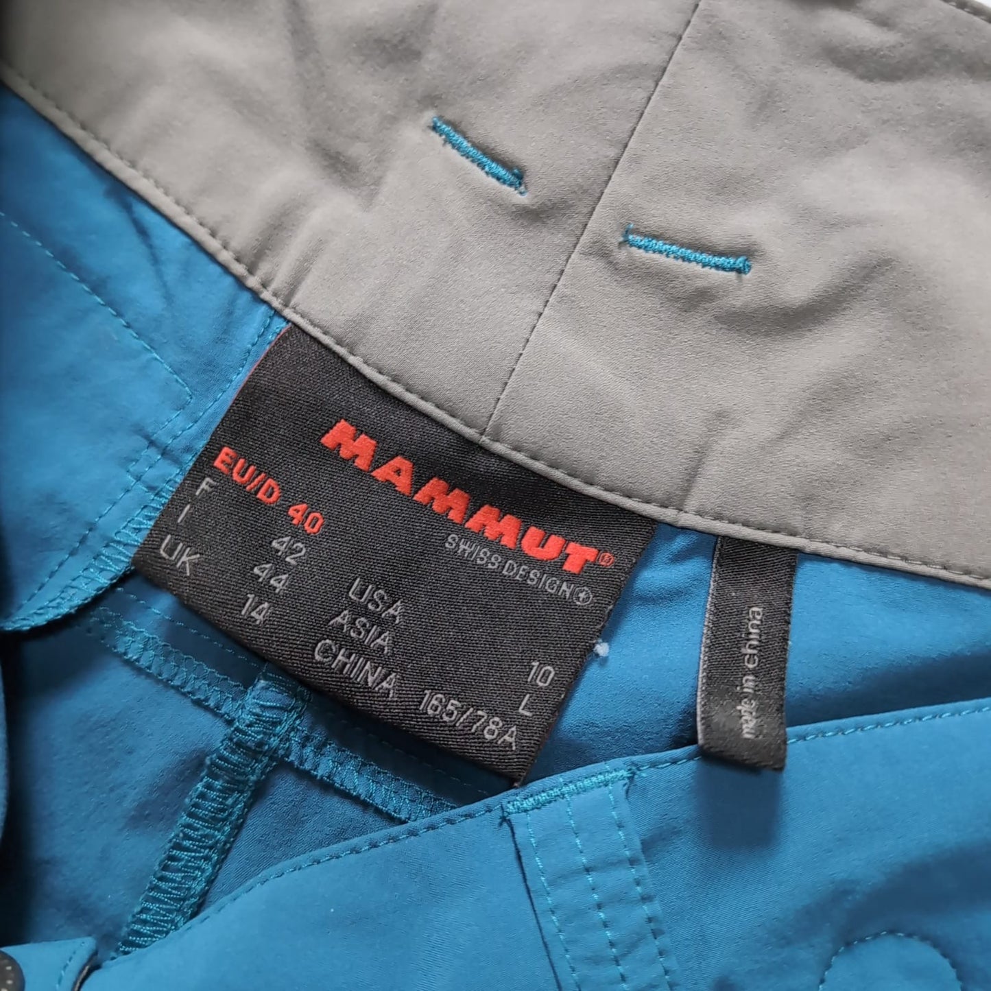 Funktions Hose Mammut (L Damen) wasserabweisend blau