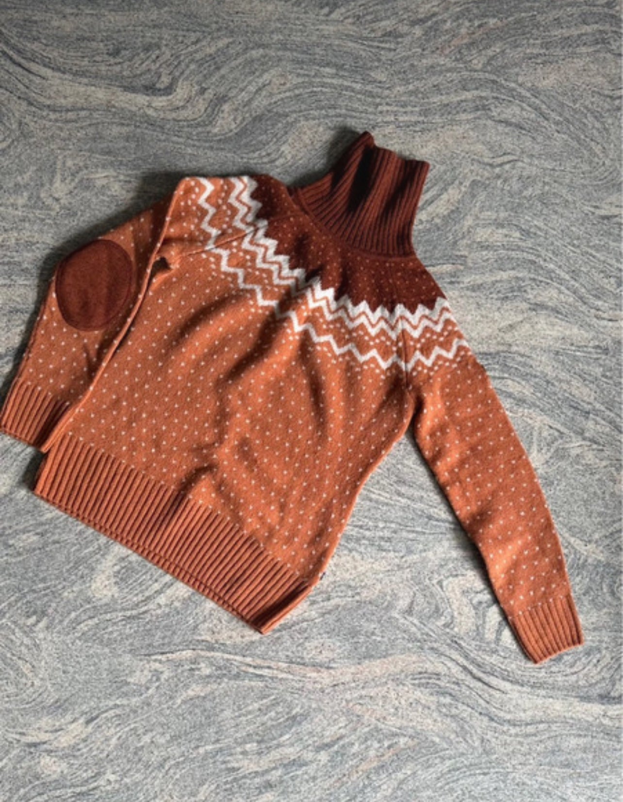 Rollkragen Pullover von Fjällräven Övik ( Damen M ) 100% Wolle orange