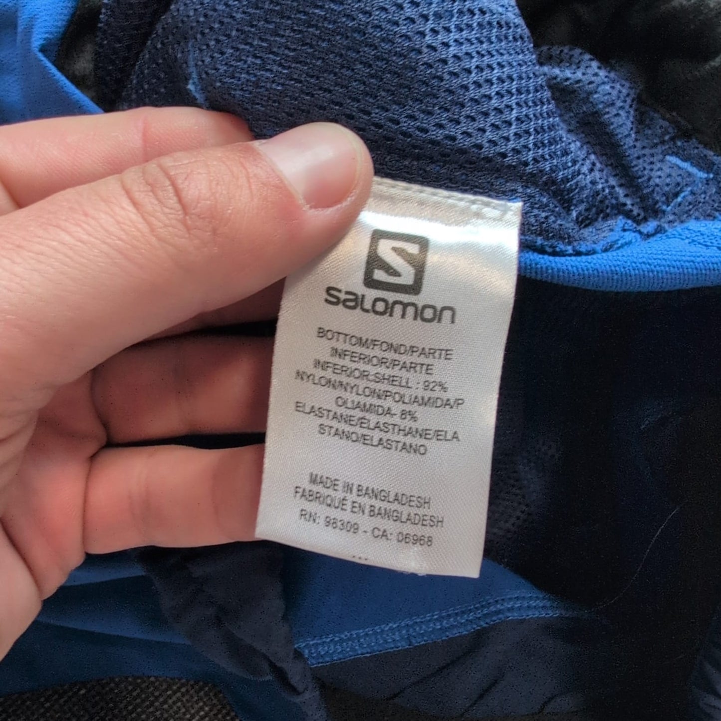 Touren Hose von Salomon (M Damen) Softshell wasserdicht blau