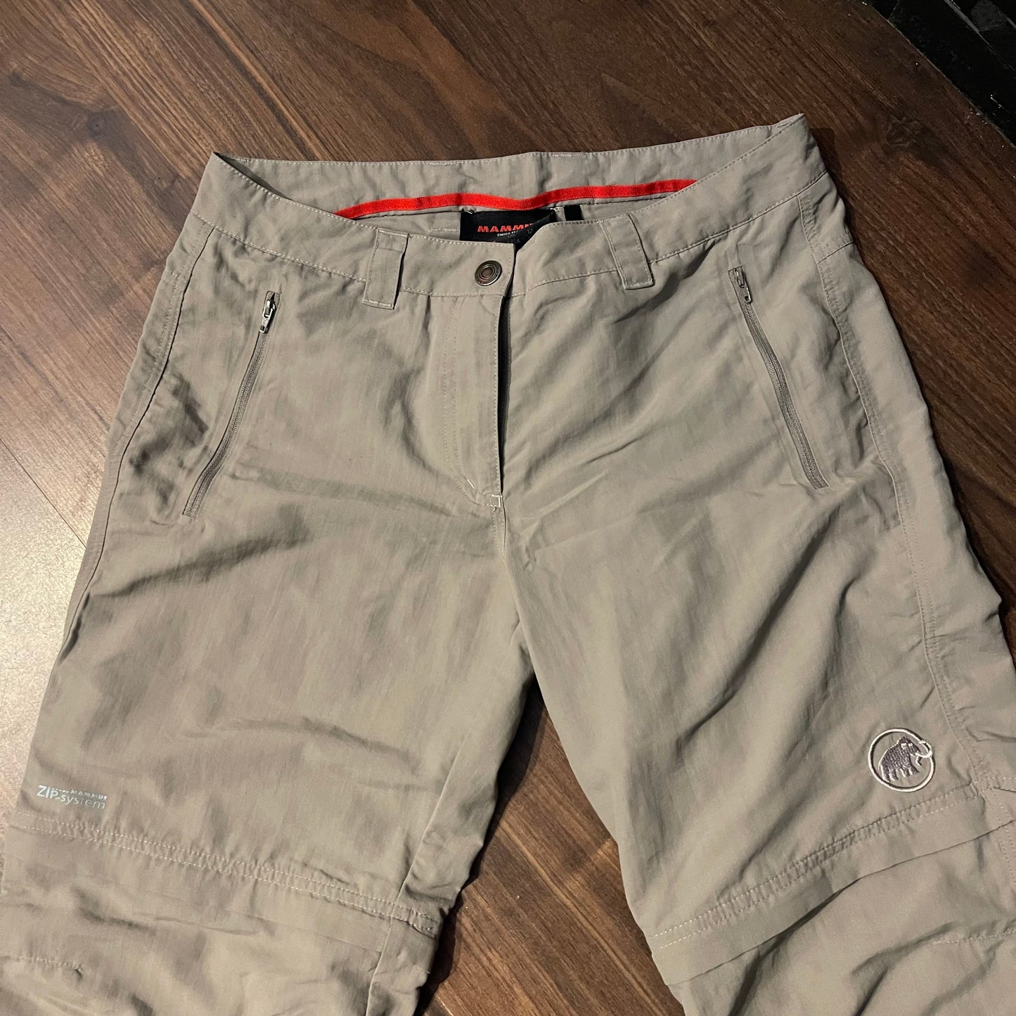2-in-1 Hose von Mammut (M Damen) Zip-Off wasserabweisend beige