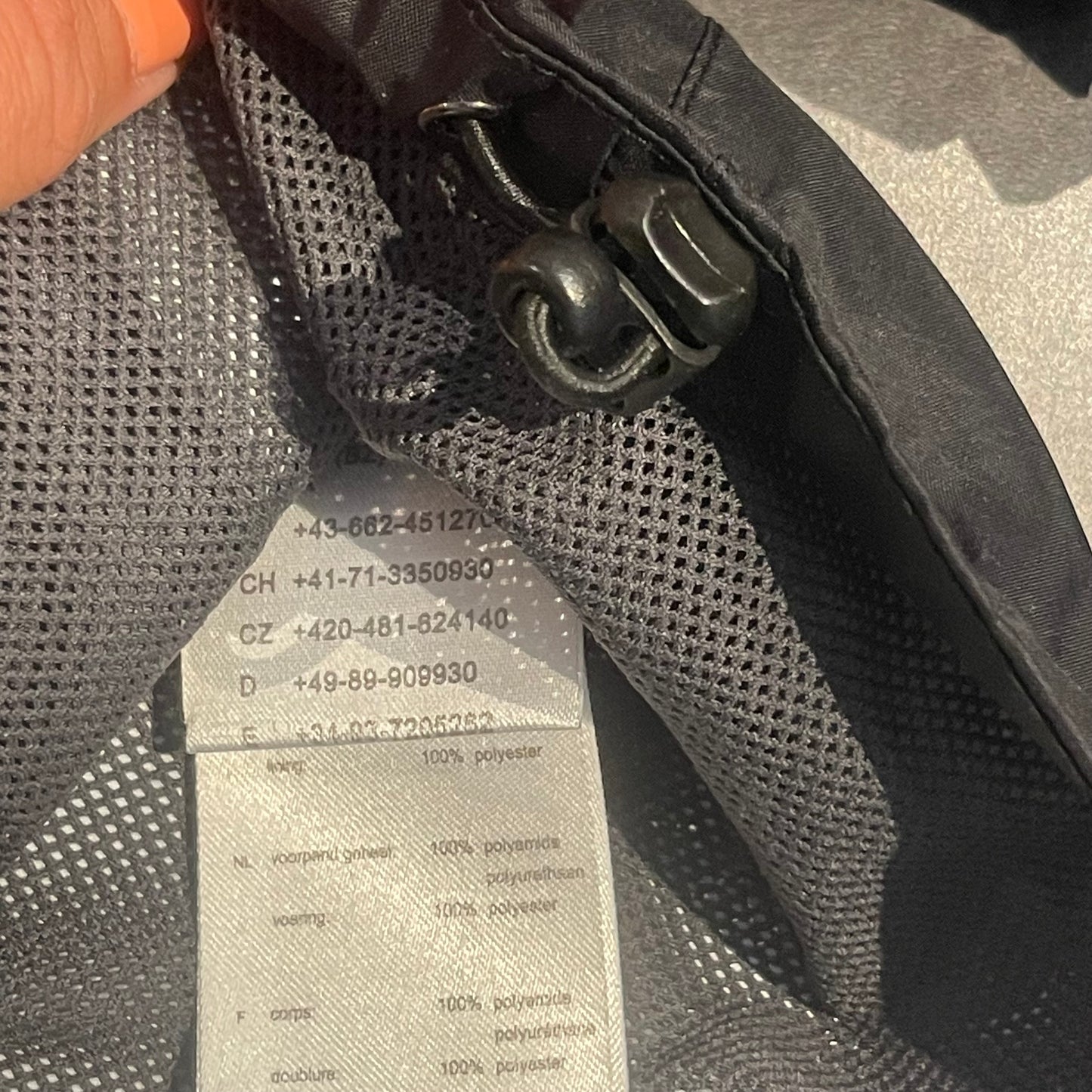Regen Jacke von Salewa (XS/S Damen) wasser-, winddicht schwarz