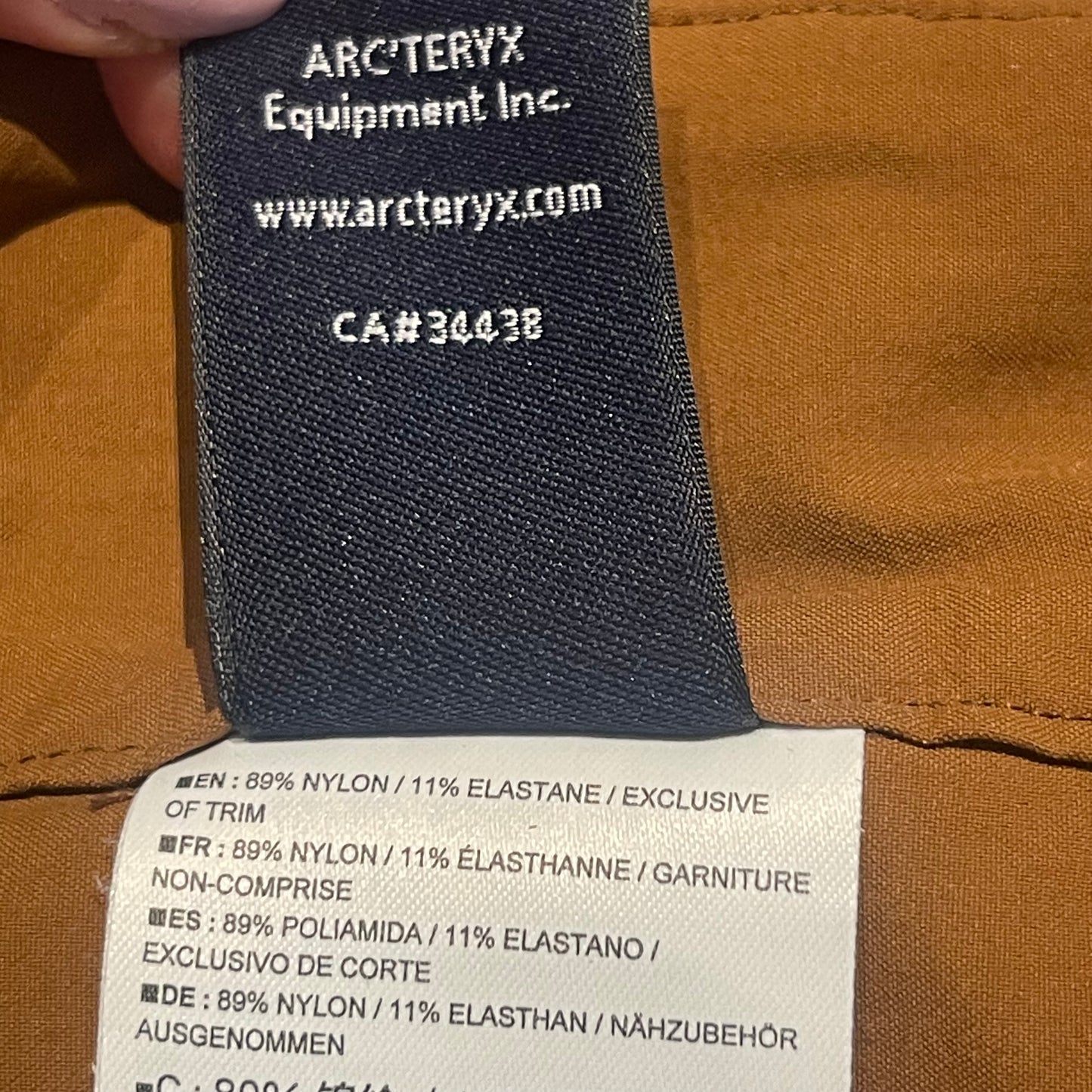 Leichte Wander Hose von Arcteryx (XL Damen) Ocker braun