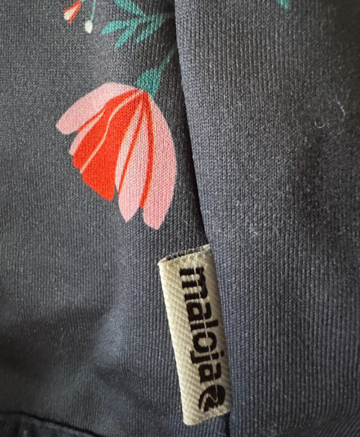 Extraleichte Jacke von Maloja (S Damen) Softshell dunkelblau Blumen Print