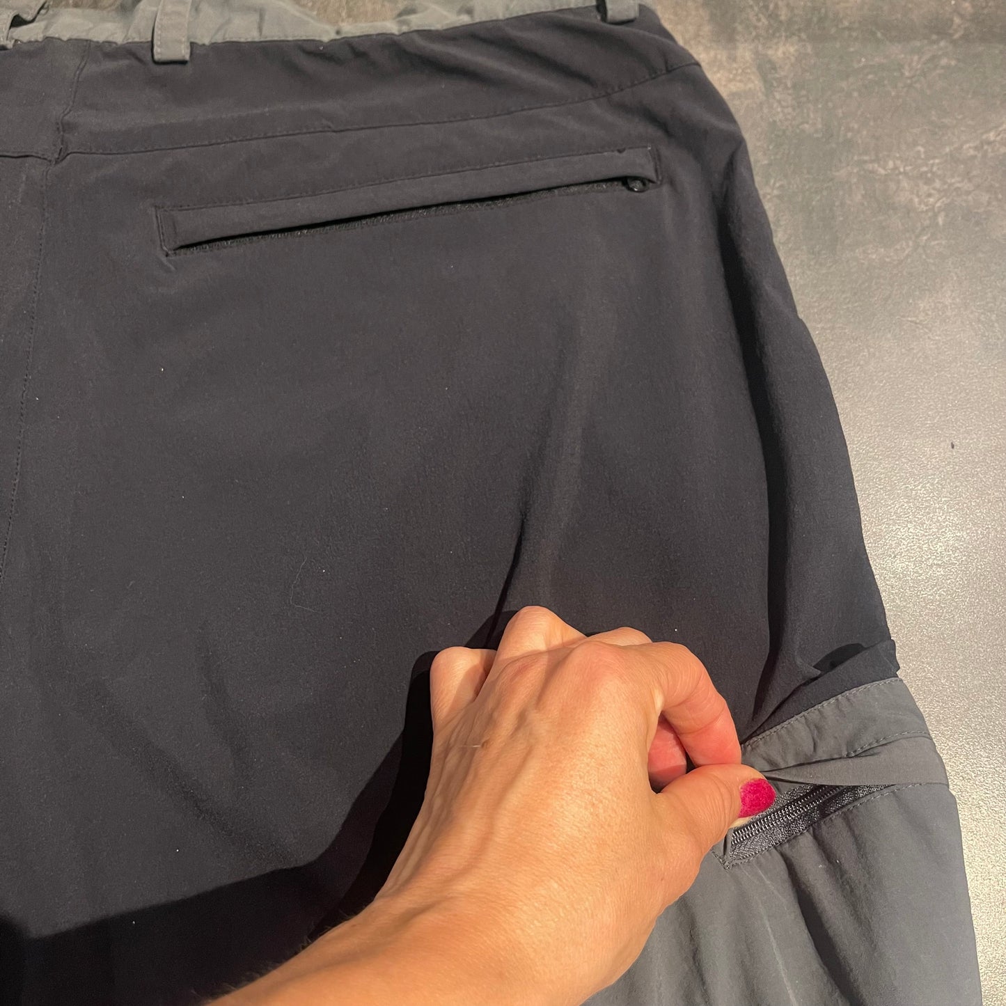 Hose von Vaude (Herren XL) Trekkinghose grau-schwarz