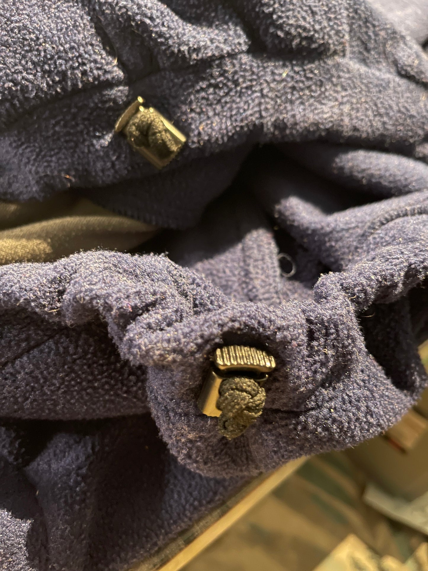 Vintage Fleece Jacke Vaude L/XL (Unisex) Polartec Pile marineblau