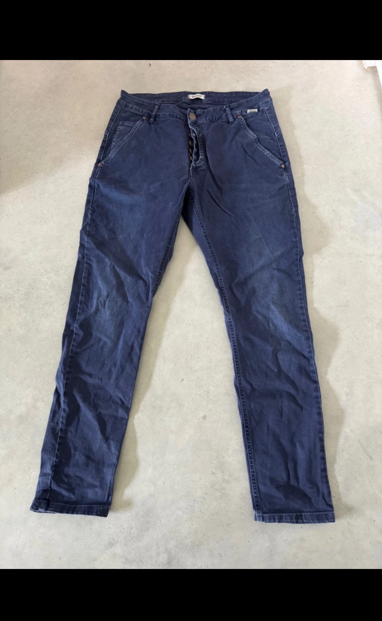 Outdoor Jeans Hose von Maloja (L Herren) pure Baumwolle blau
