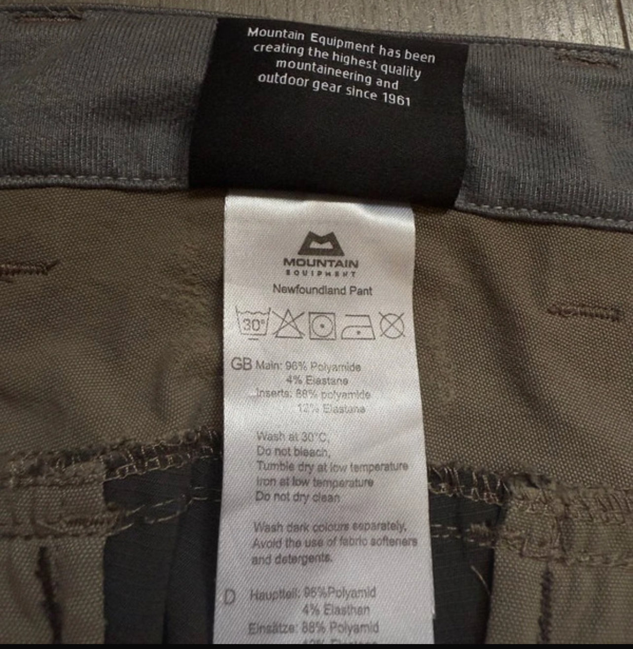 Funktions Hose (30 / S Herren) von Mountain Equipment braun