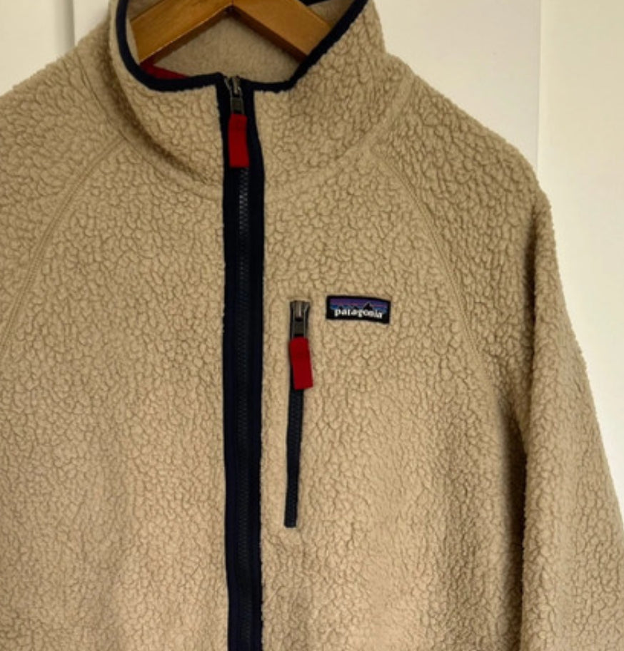 Patagonia Fleece Jacke (XL Herren / L Damen ) Retro Pile creme