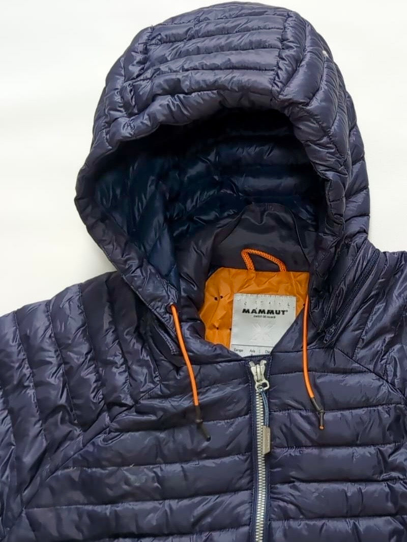 Lange Daunen Jacke von Mammut Eiger (L Damen) Parka dunkelblau
