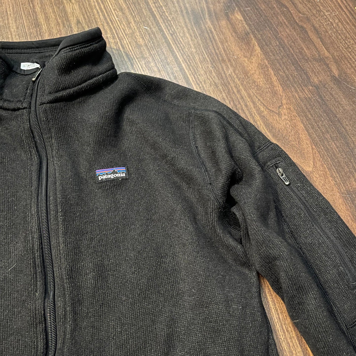 Fleecejacke von Patagonia (L Damen) Zipper Sweatshirt Better Sweater schwarz