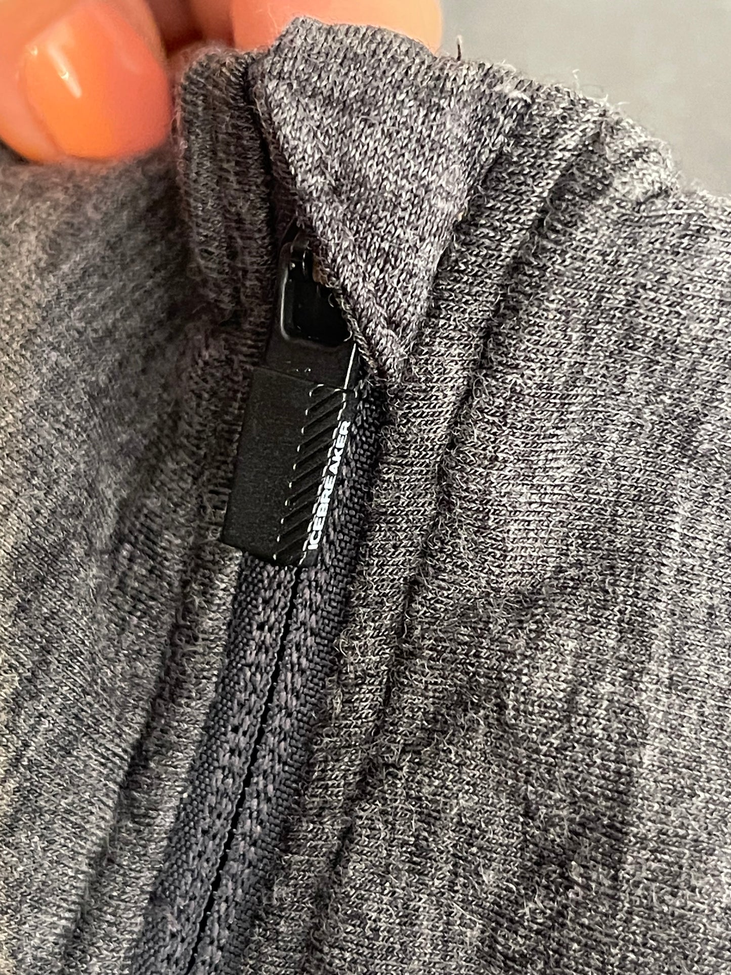 Zip Jacke von Icebreaker Merino (L Damen) grau