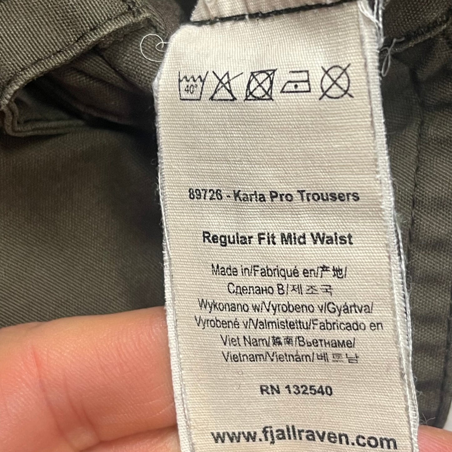 Wander- Hose von Fjällräven (XS Damen) Karla khaki