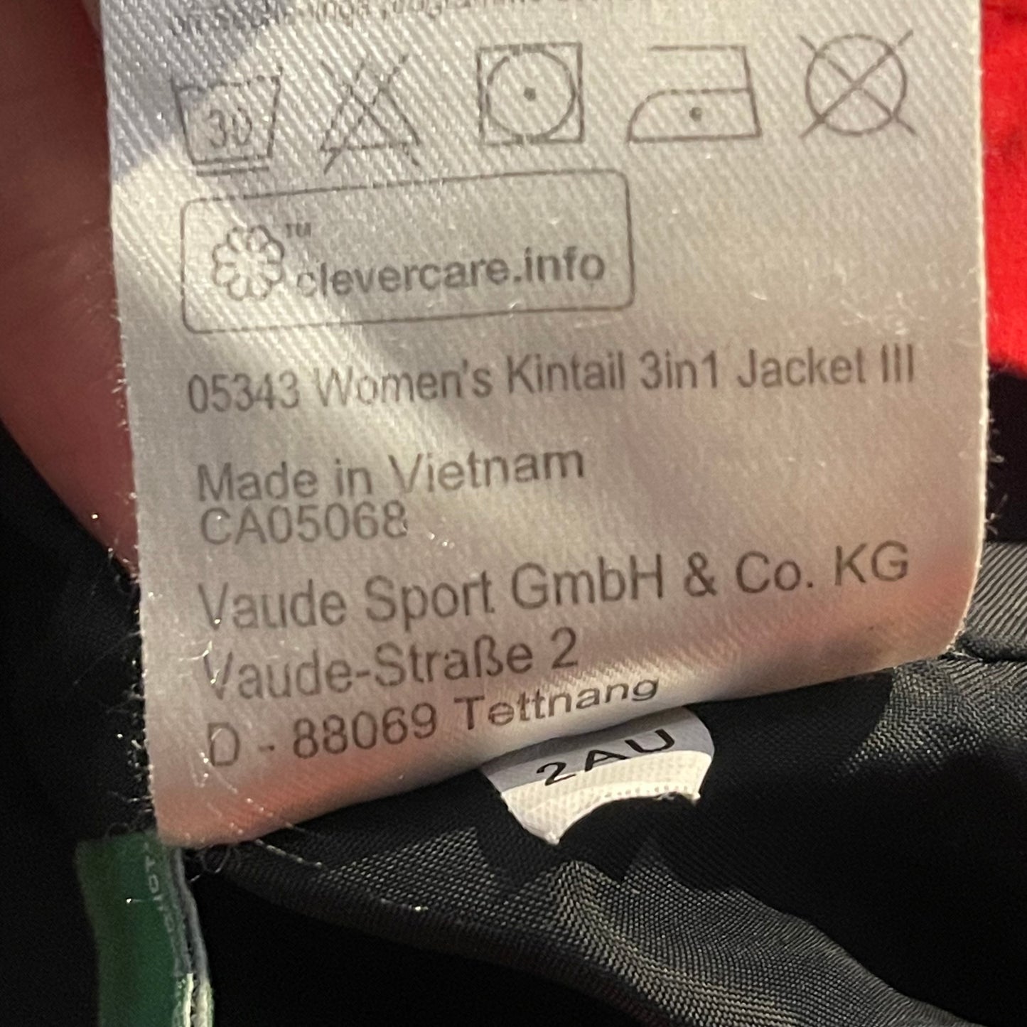 Regen Jacke von Vaude (M Damen) korallenrot Hardshell