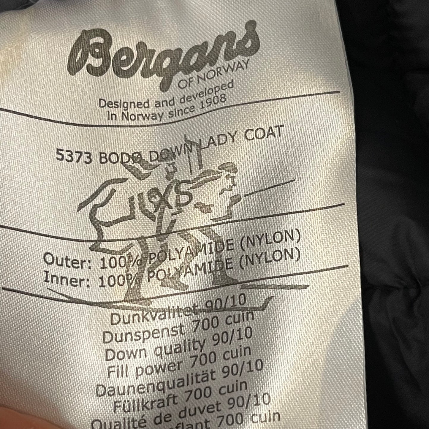 Daunen Jacke von Bergans (XS Damen) Kurzmantel Parka schwarz
