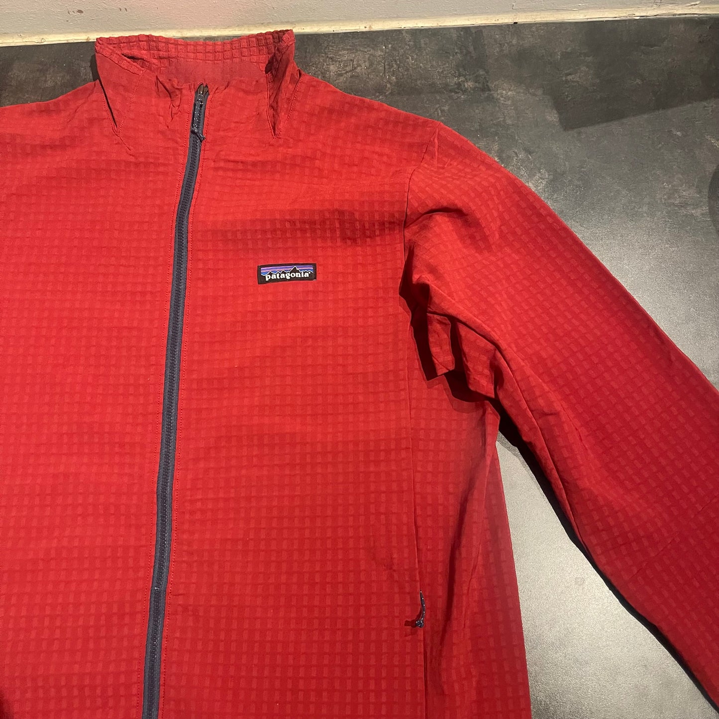 Jacke von Patagonia R1 Air (M Herren) Full-Zip rot