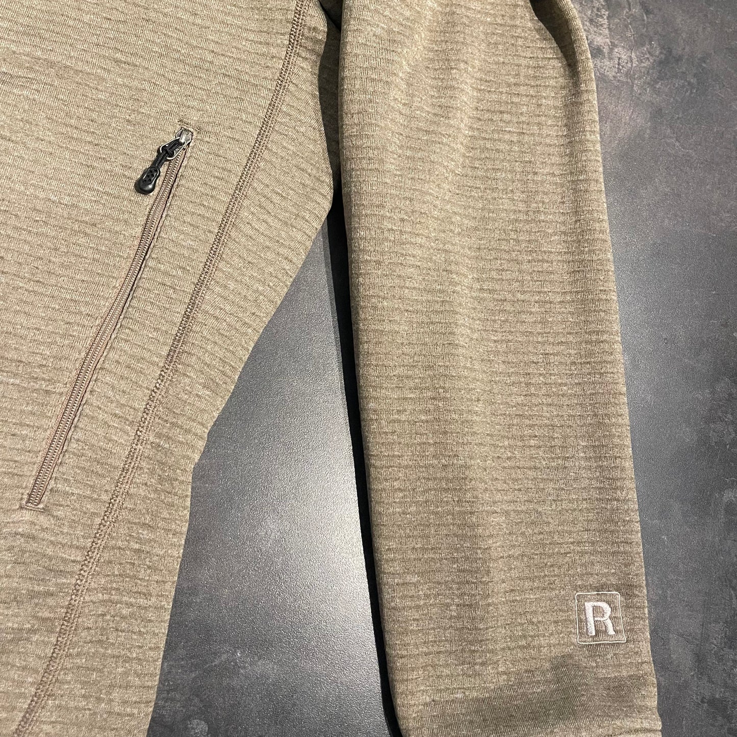 Patagonia Fleece Jacke R1® Polartec (XL Herren) beige-grau