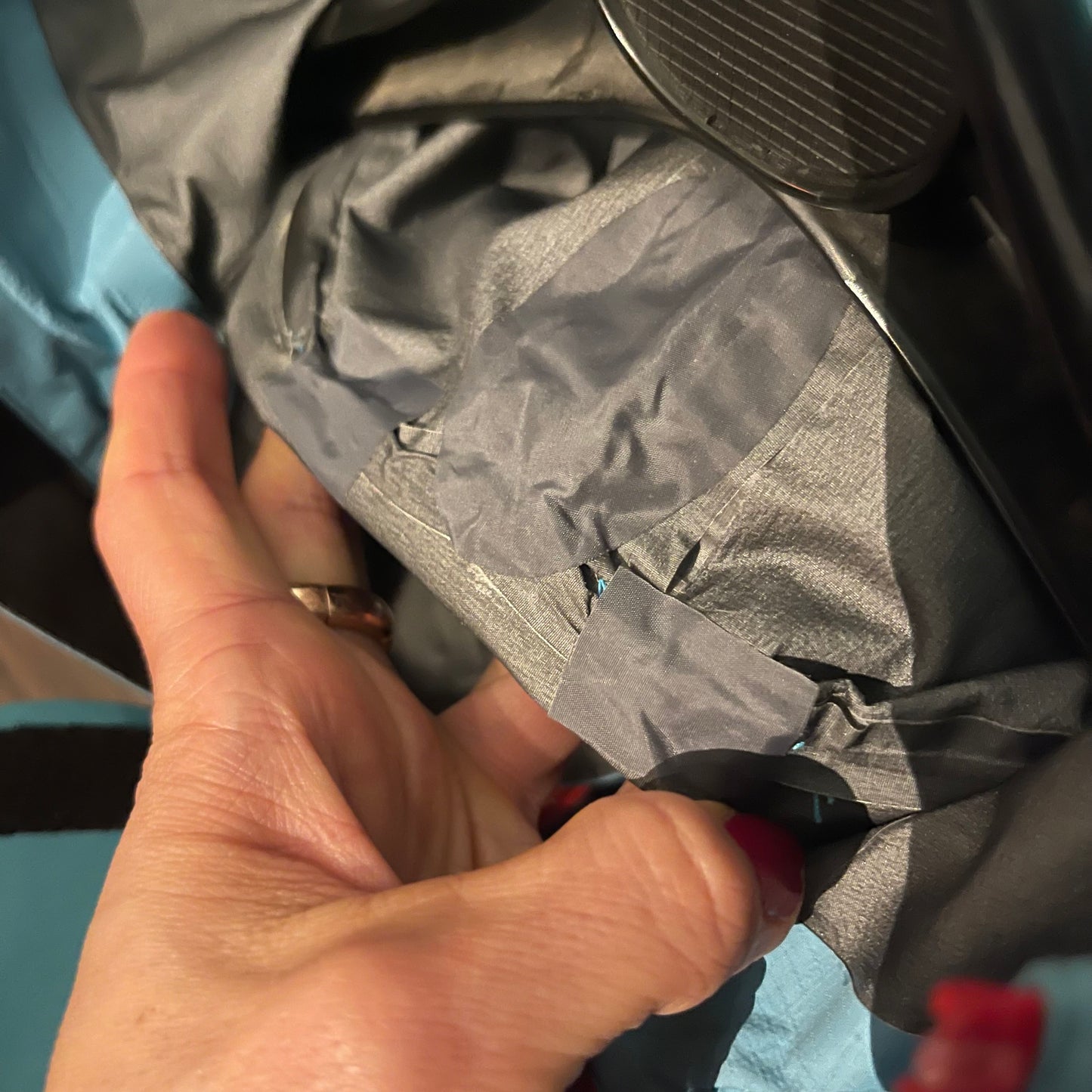 Leichte Regen Jacke von Haglöfs (L Damen) GoreTex türkis