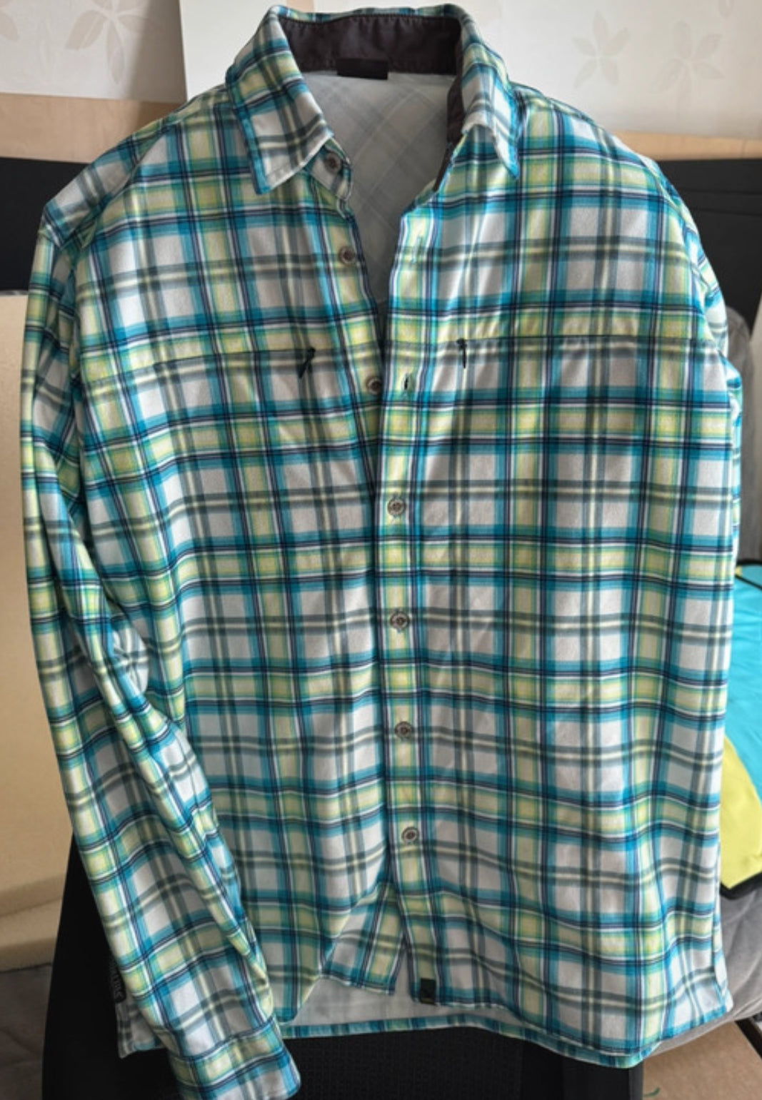 Kariertes Flanell Hemd von Salewa (S Herren) Polarlite weiß blau