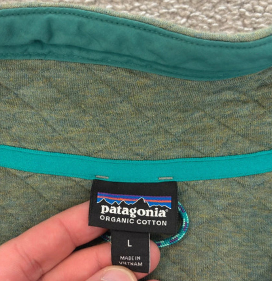 Patagonia Pullover (L Herren) Organic Cotton grün