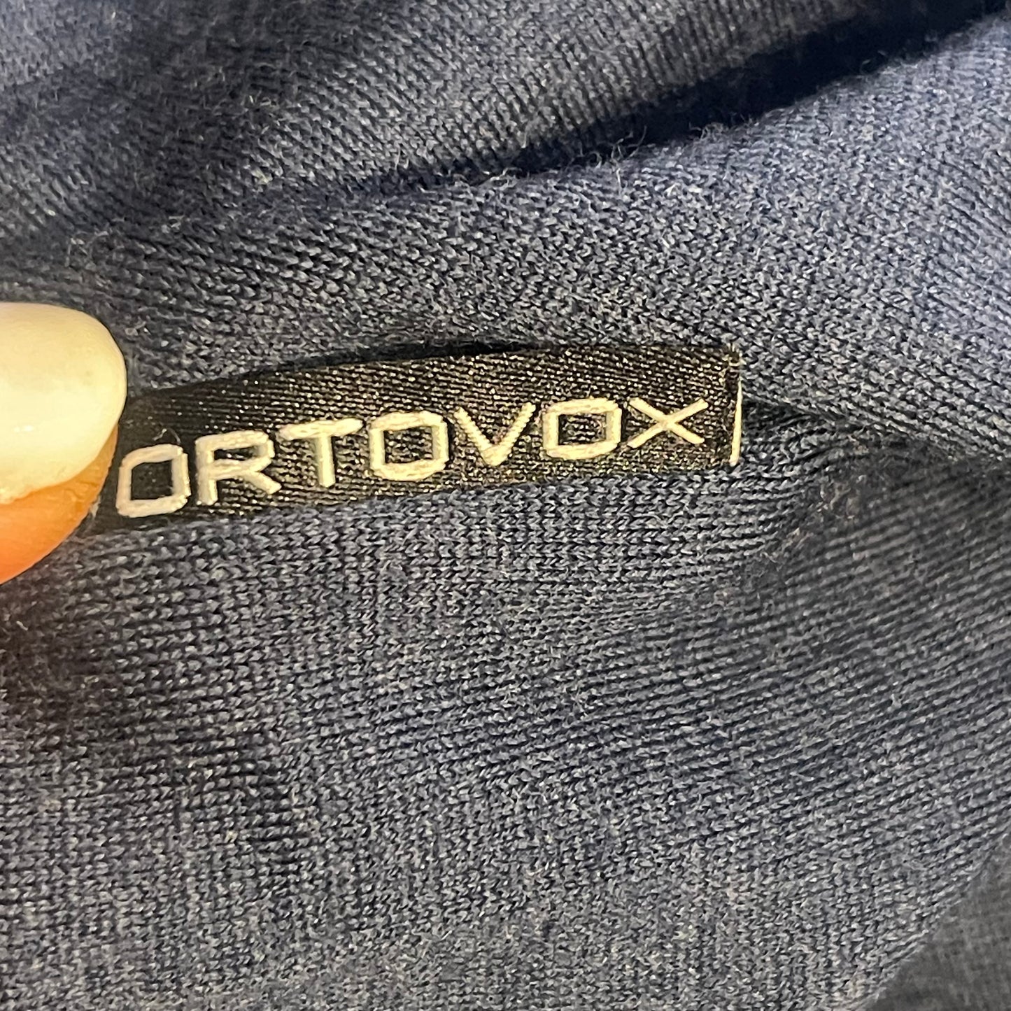 Pure Merino T-Shirt von Ortovox (M Herren) dunkelblau mit Brustprint