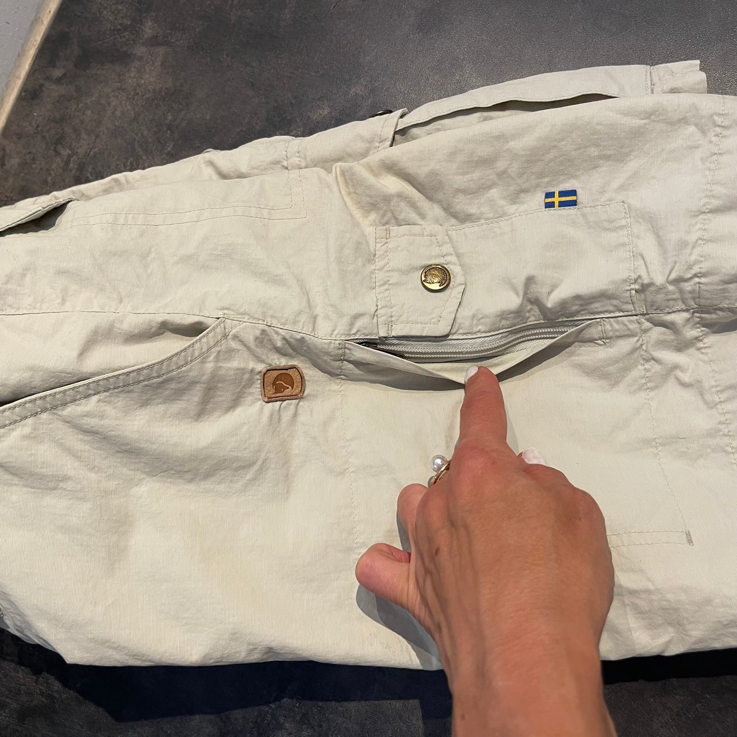 Kurze Hose von Fjällräven (M Damen) Shorts creme