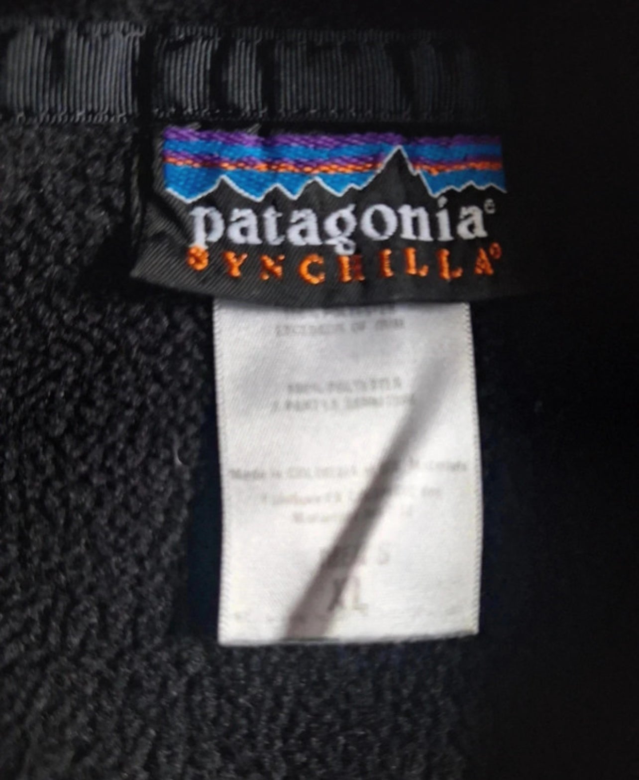 Fleece Pullover Patagonia Synchilla (XL Herren) schwarz