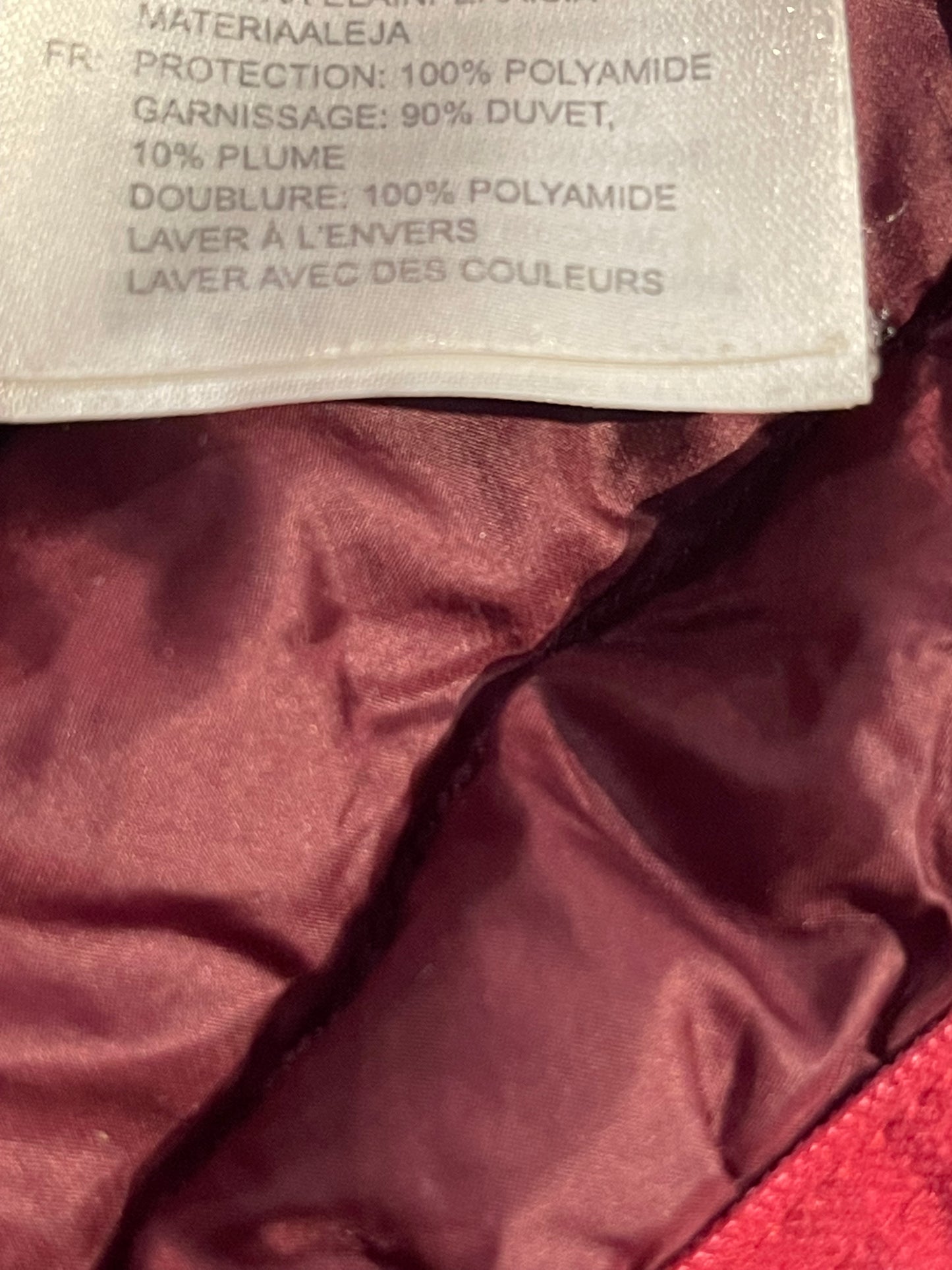Daunen Jacke von Haglöfs (L Damen) Steppjacke mit Kapuze beerenfarbig