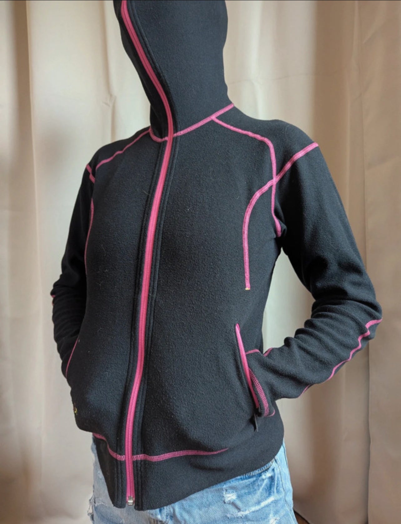 Fleece Jacke von Norrøna (M Damen) Zip Hoodie Warm1 schwarz