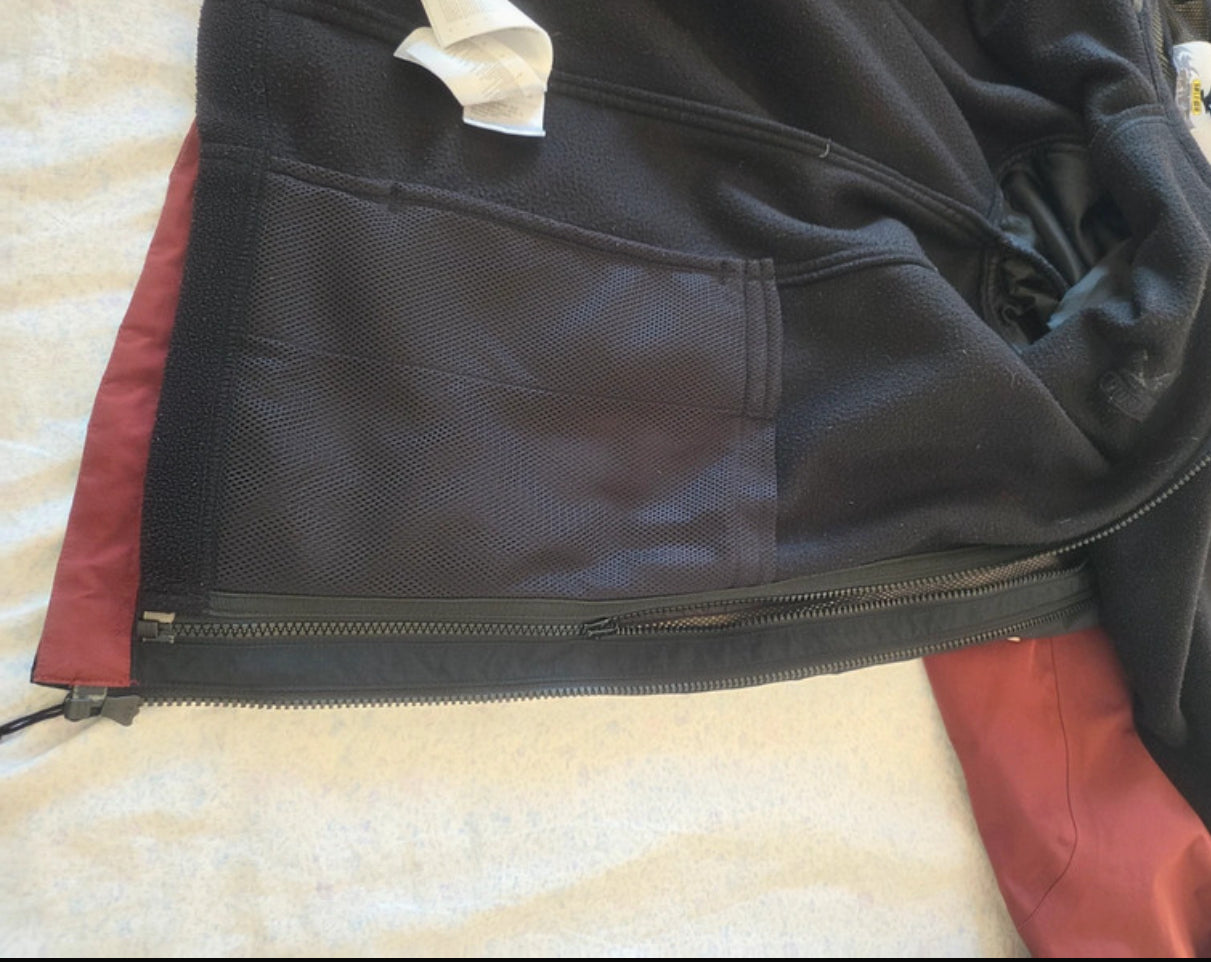 3in1 Jacke von Salewa (L Herren) wasserdicht Goretex bordeaux rot