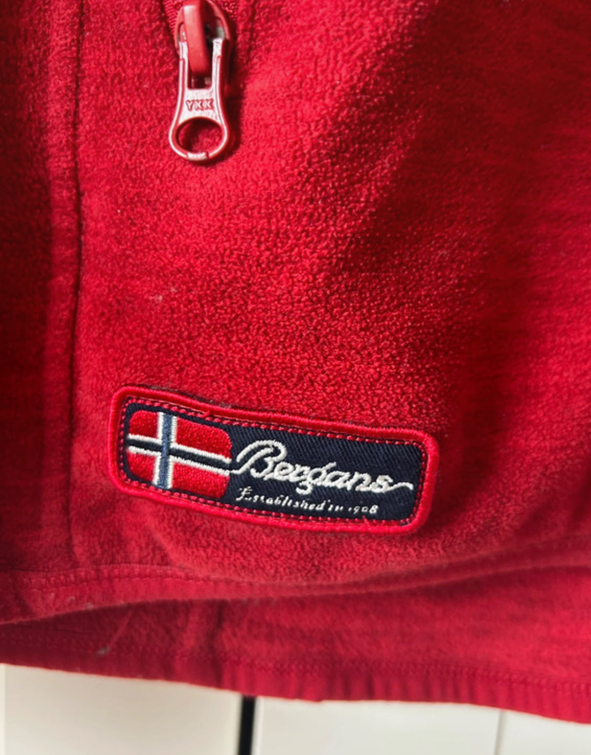 Fleecejacke Bergans of Norway (XL Damen) Hoody Sweatshirt rot