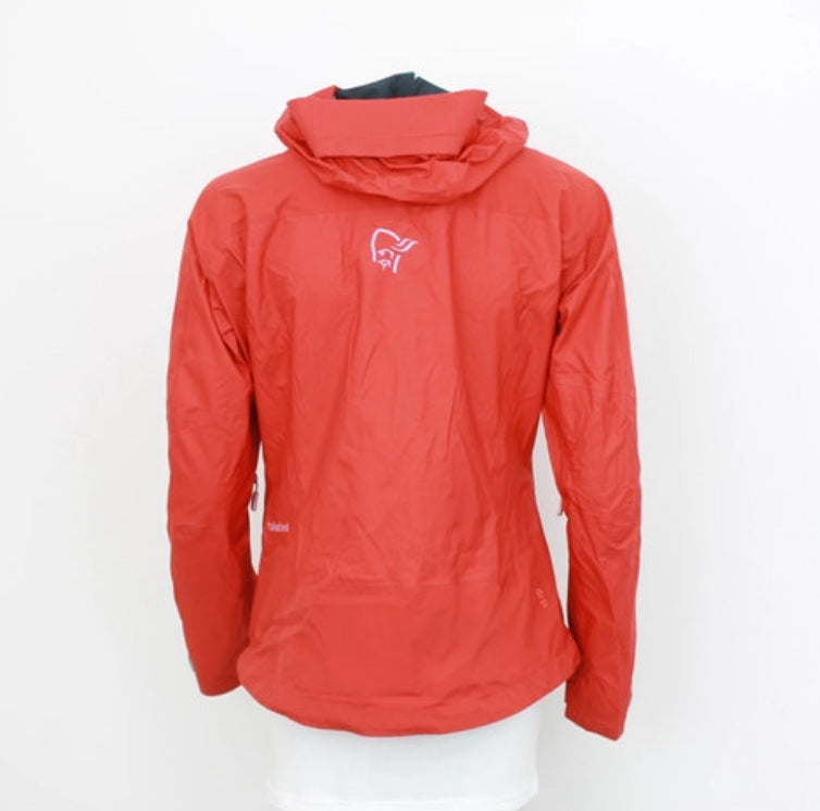 Regendichte Jacke von Norrøna (S Damen) Hardshell rot orange