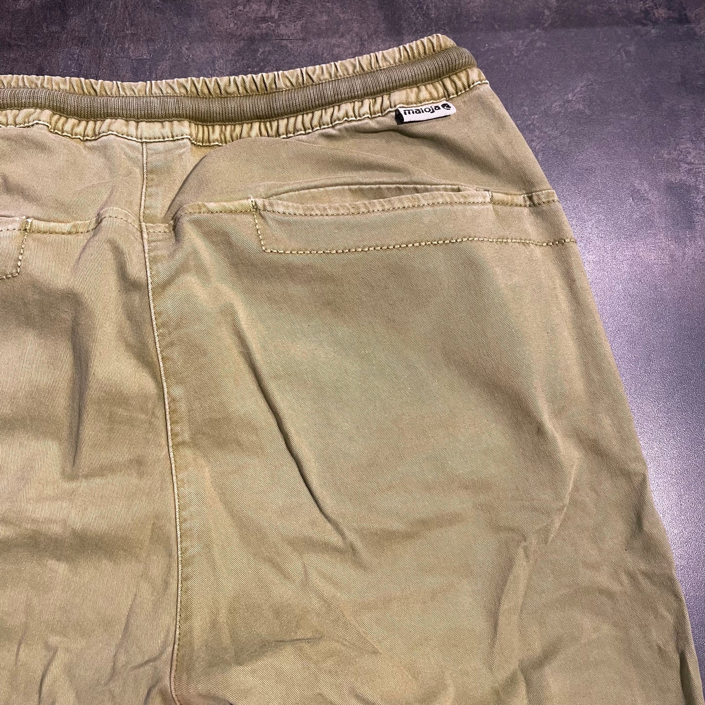 Kletter Hose von Maloja (S Damen) Baumwolle olive