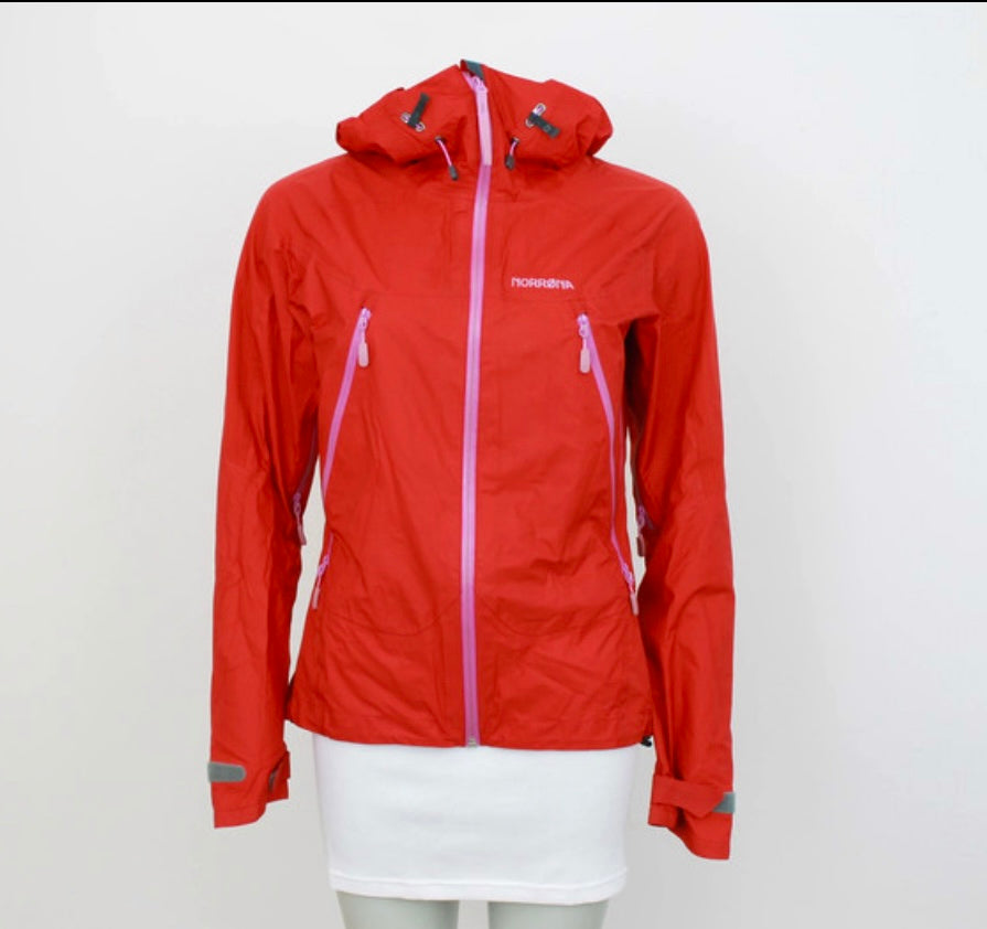 Regendichte Jacke von Norrøna (S Damen) Hardshell rot orange