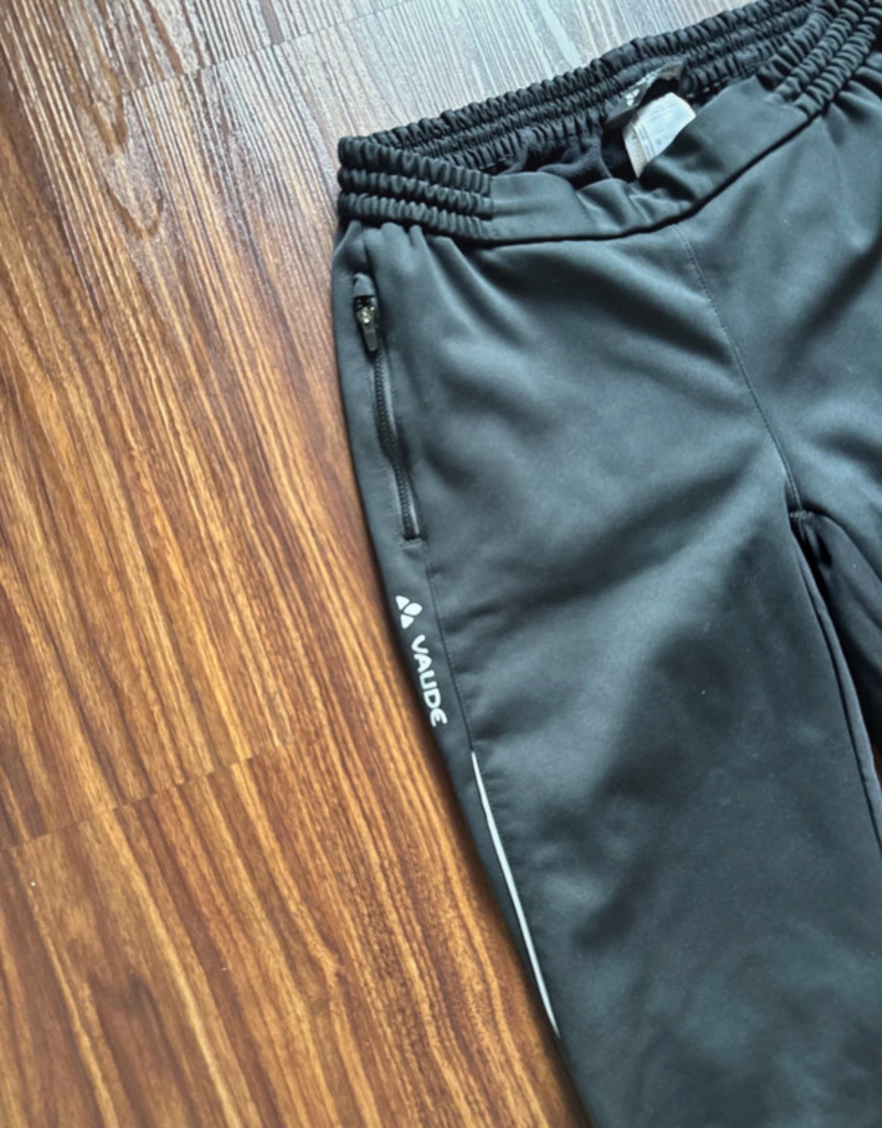 Elastische Hose von Vaude (S bis M : 38 Damen) Softshell schwarz