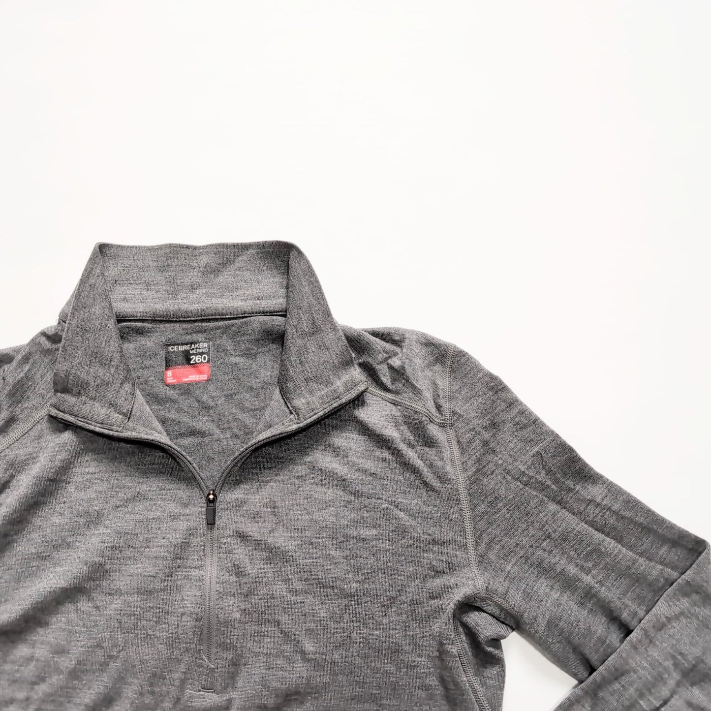 Longsleeve von Icebreaker Merino 260 (S Herren) Half Zip grau