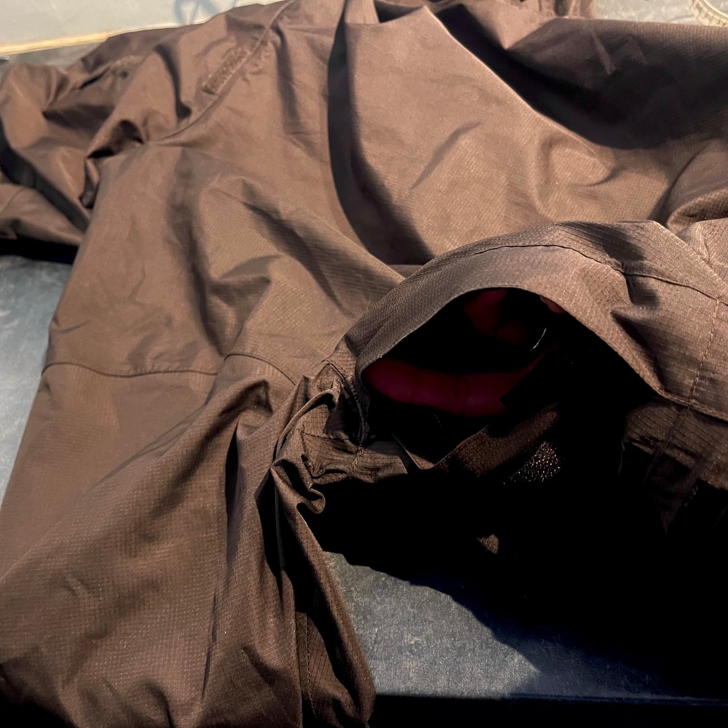 Funktions- Regen Jacke von Vaude (M Damen) braun