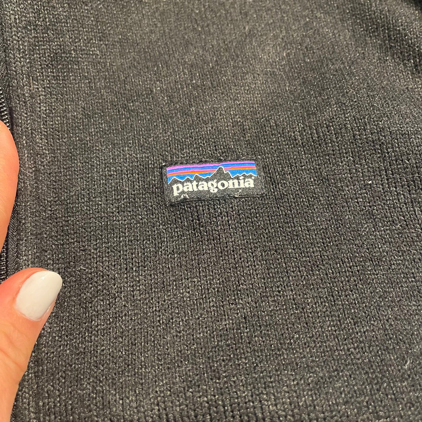 Fleecejacke von Patagonia (L Damen) Zipper Sweatshirt Better Sweater schwarz