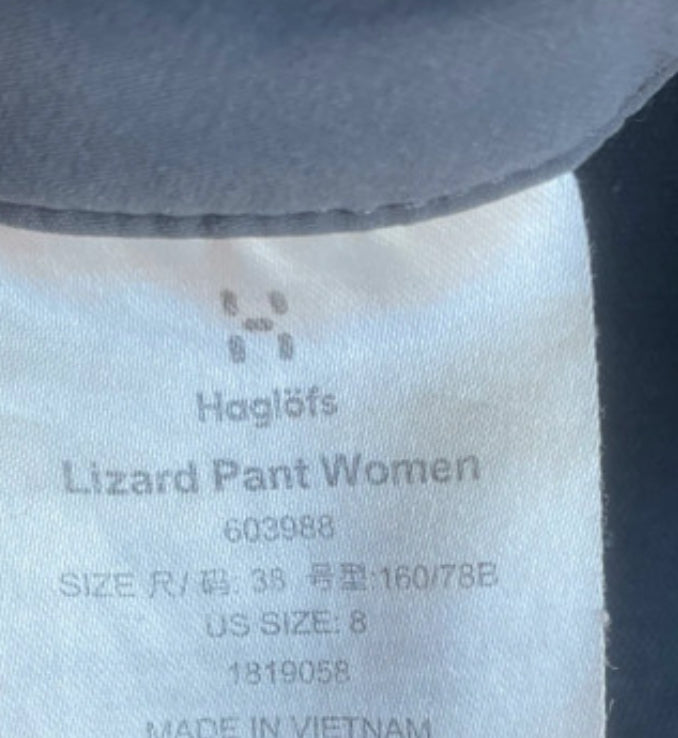 Leichte Trekking- Hose von Haglöfs (S Damen) elastisch schwarz